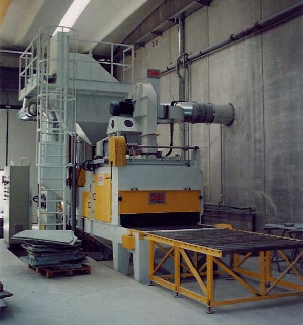 Cogeim Continuous feed type shot blasting machine for marble, granite and natural stone products – mod. STL - Shotblasting Machines - 13