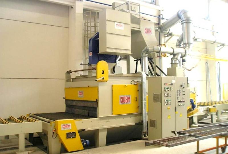 Cogeim Continuous feed type shot blasting machine for marble, granite and natural stone products – mod. STL - Shotblasting Machines - 6