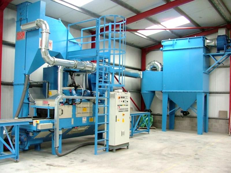 Cogeim Continuous feed type shot blasting machine for marble, granite and natural stone products – mod. STL - Shotblasting Machines - 4