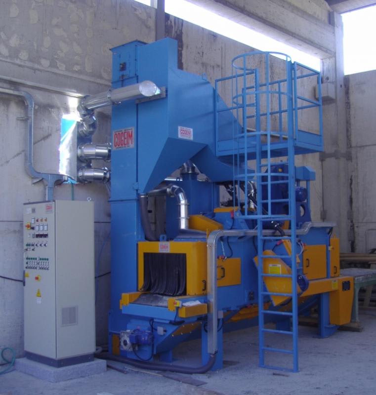 Cogeim Continuous feed type shot blasting machine for marble, granite and natural stone products – mod. STL - Shotblasting Machines - 10