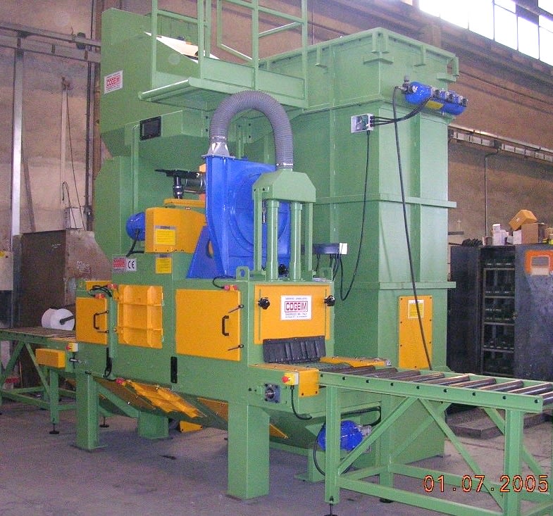 Cogeim Continuous feed type shot blasting machine for marble, granite and natural stone products – mod. STL - Shotblasting Machines - 3