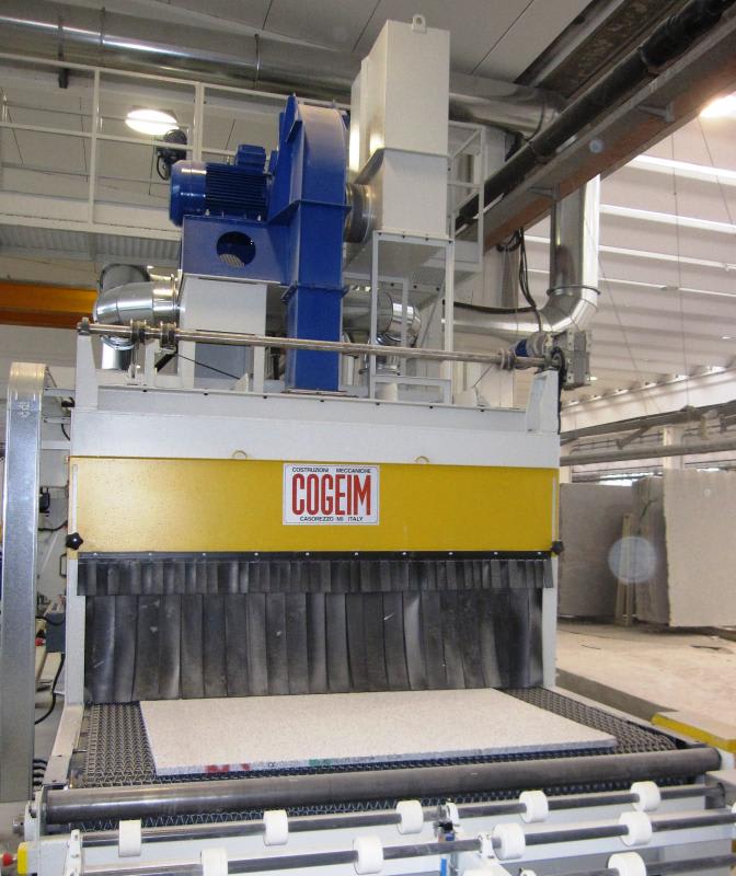 Cogeim Continuous feed type shot blasting machine for marble, granite and natural stone products – mod. STL - Shotblasting Machines - 15