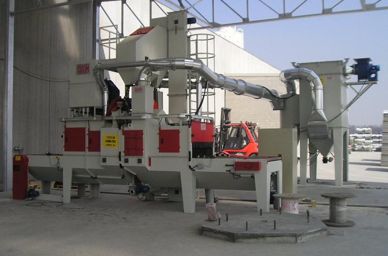 Cogeim Continuous feed type shot blasting machine for marble, granite and natural stone products – mod. STL - Shotblasting Machines - 2