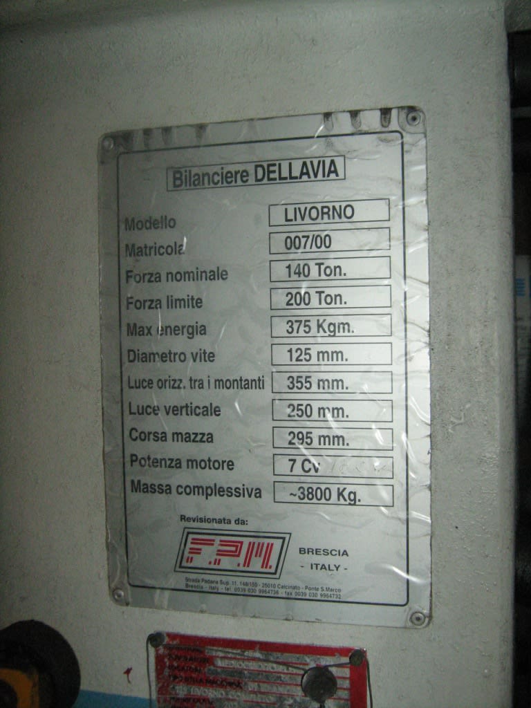 FPM - Dellavia Friksiyon Pres ve Elind Marka Kısmi Parça Isıtma Ocaklı M24 Civata Dövme Hattı - - Screw Press - 2