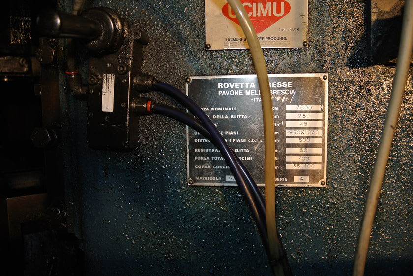 Rovetta FO 350 - Brass Hot Forging Press - 2