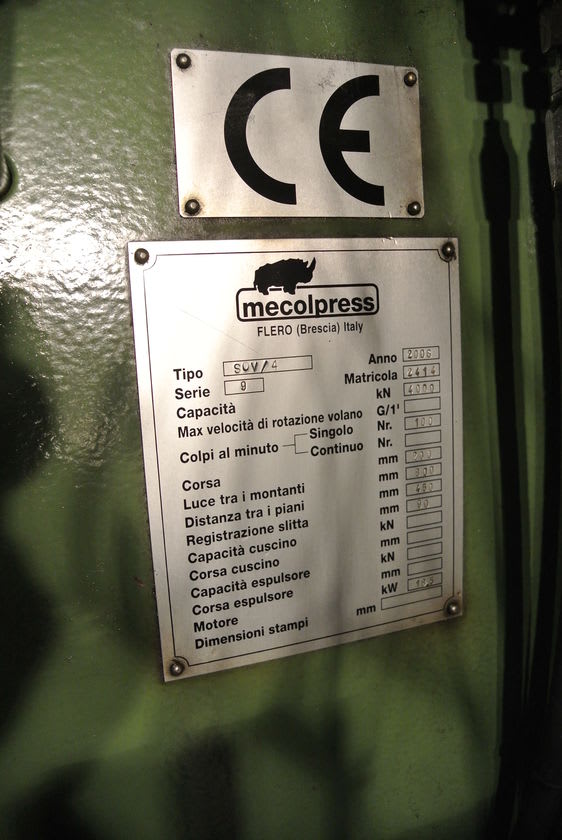 FPM - Mecolpress SOV/4 - Brass Hot Forging Press - 2