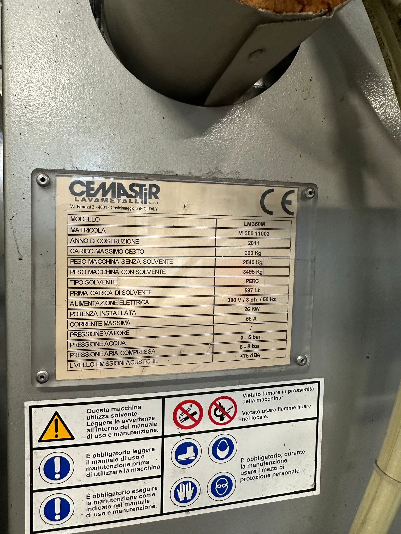 Cemastir Delfino LM350 Perchloroethylene Based - Industrial Degreasing (Cleaning) Machines - 3