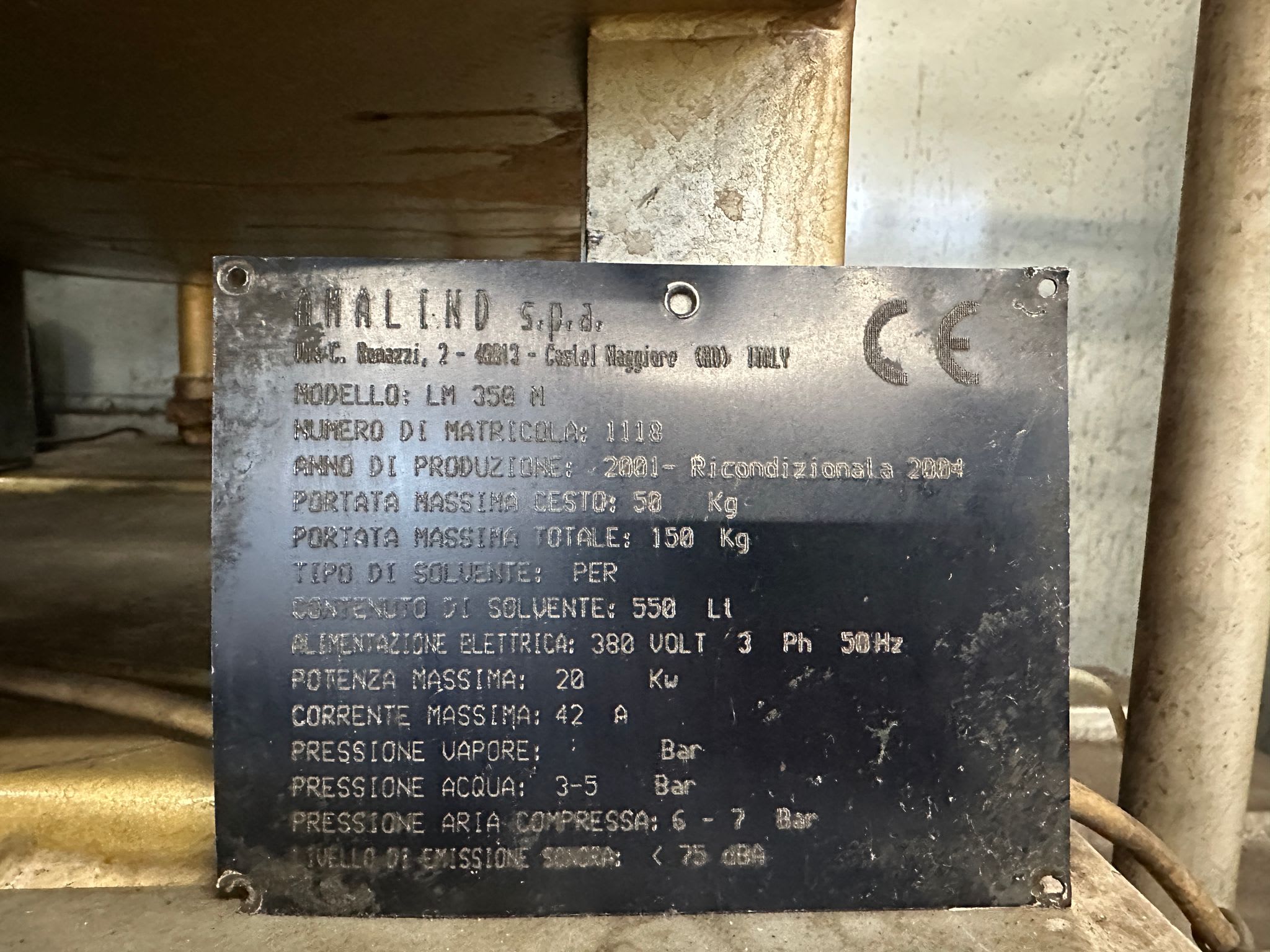 Cemastir Delfino LM350 Perchloroethylene Based - Industrial Degreasing (Cleaning) Machines - 8