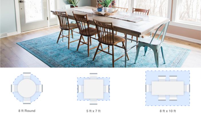 Choose Area Rugs Furniture Ing Tips, Rug Dimensions For Dining Room Table
