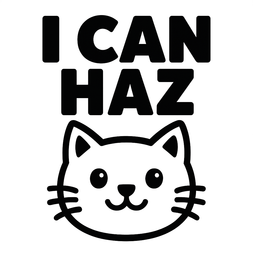 I Can Haz Cat Meme T-Shirt