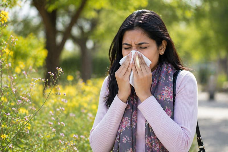 Seasonal allergies vs sinusitis - allergy skin prick test immunotherapy Lucknow - HealthNest Clinic