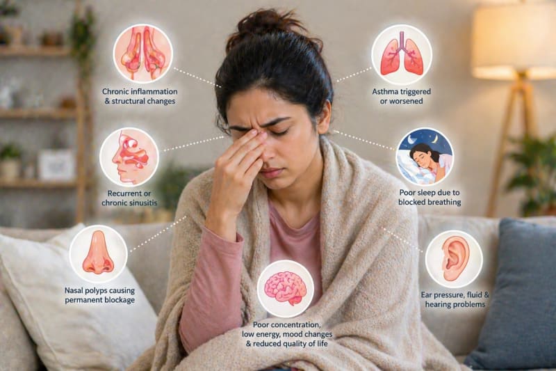Allergic rhinitis disease burden India - skin prick test allergy treatment - HealthNest Clinic Lucknow