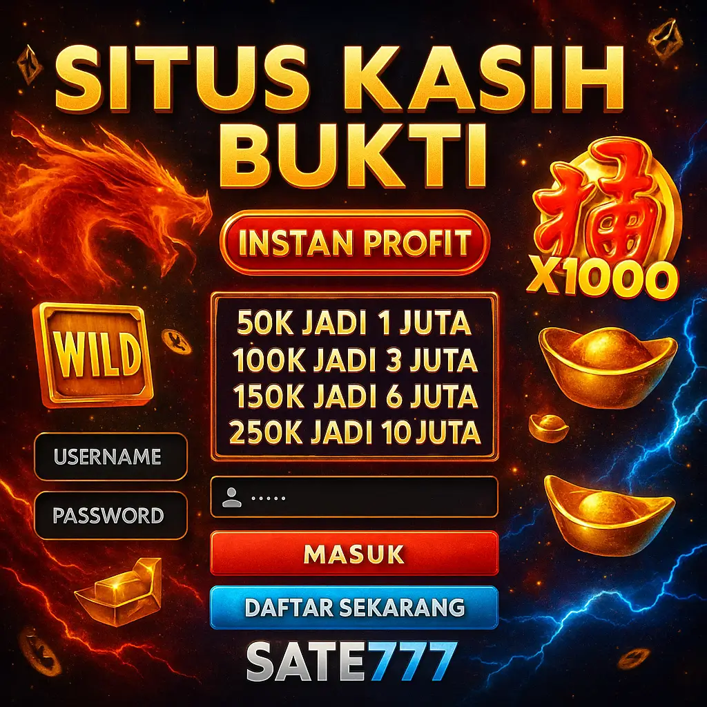 SATE777 SITUS KASIH BUKTI INSTAN PROFIT