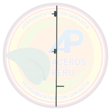Soporte metalico de fierro redondo liso de ⅝" con pisadera