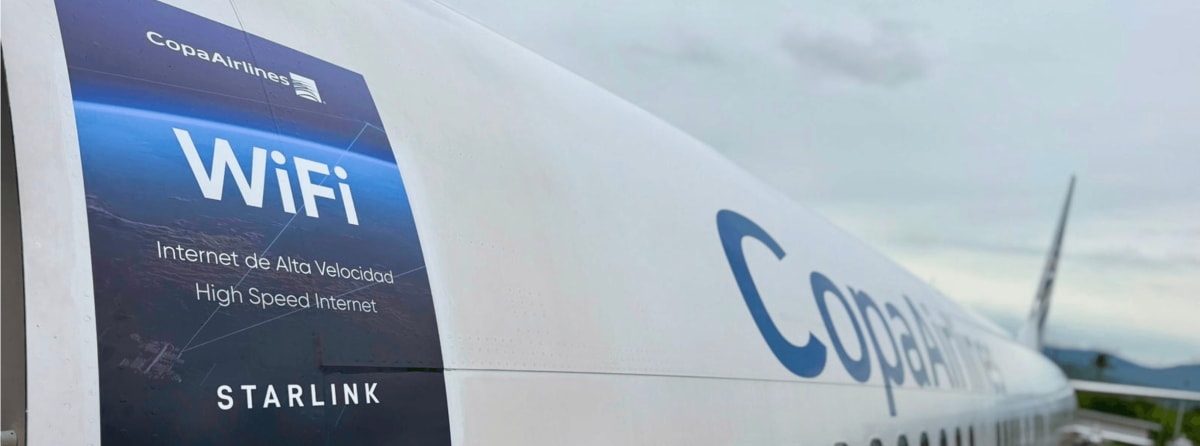 Copa Airlines, primera aerolínea de Latinoamérica con Starlink a bordo