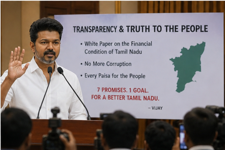 Vijay's 7 Big Promises to Tamil Nadu People: TVK Manifesto Explained