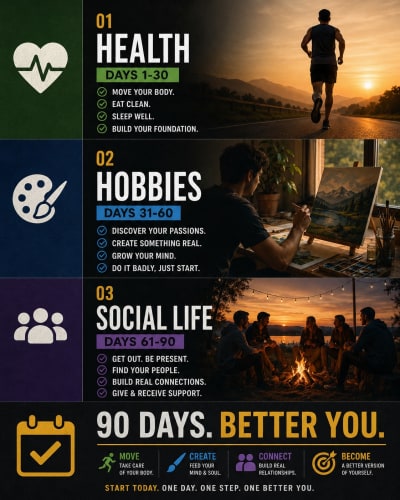 Click to enlarge How to Reset Your Life in 90 Days: A Simple Plan That Actually Works