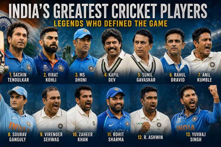 India's Greatest Cricket Players of All Time: Legends Who Defined the Game