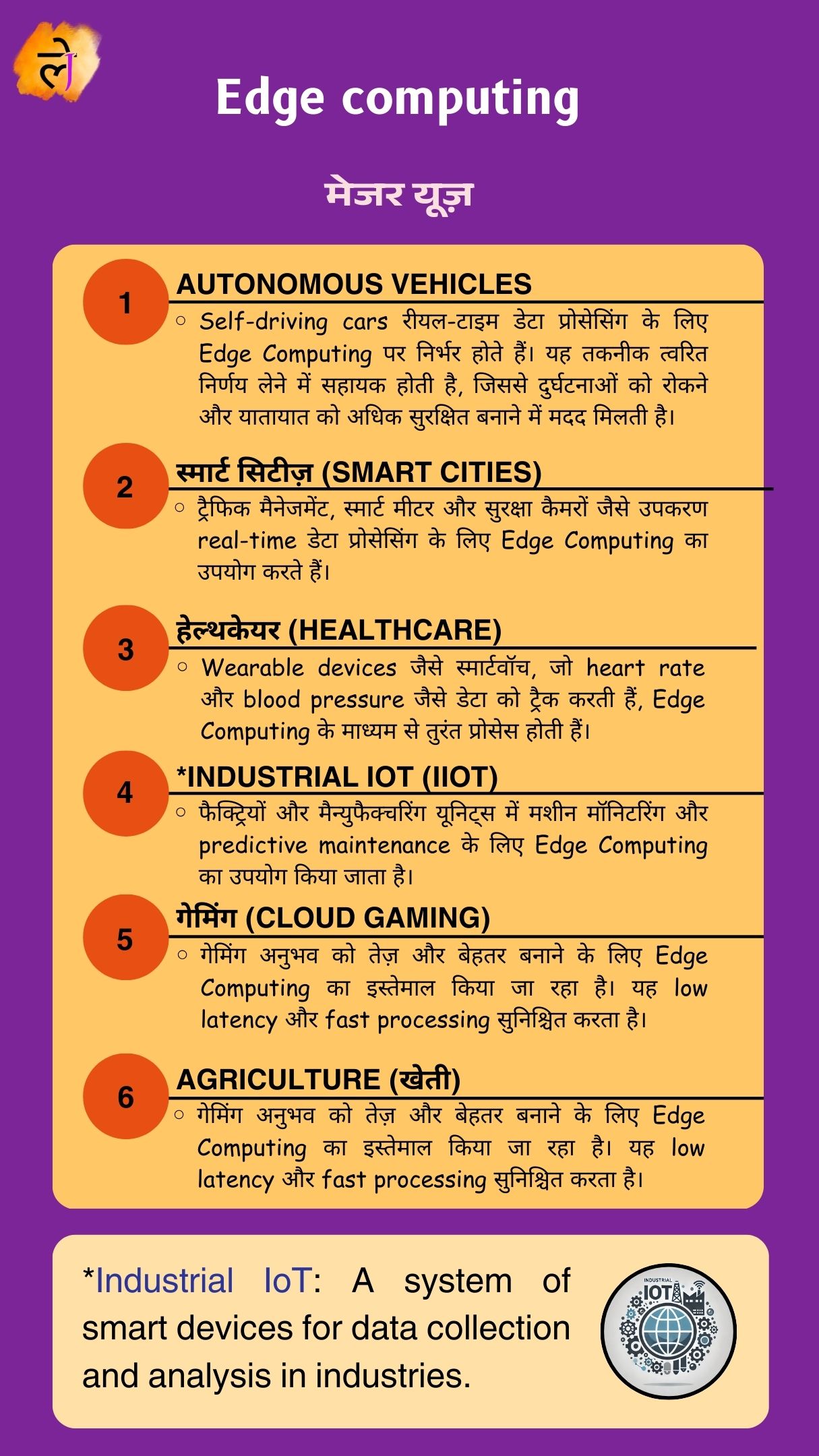Edge computing: Major Uses