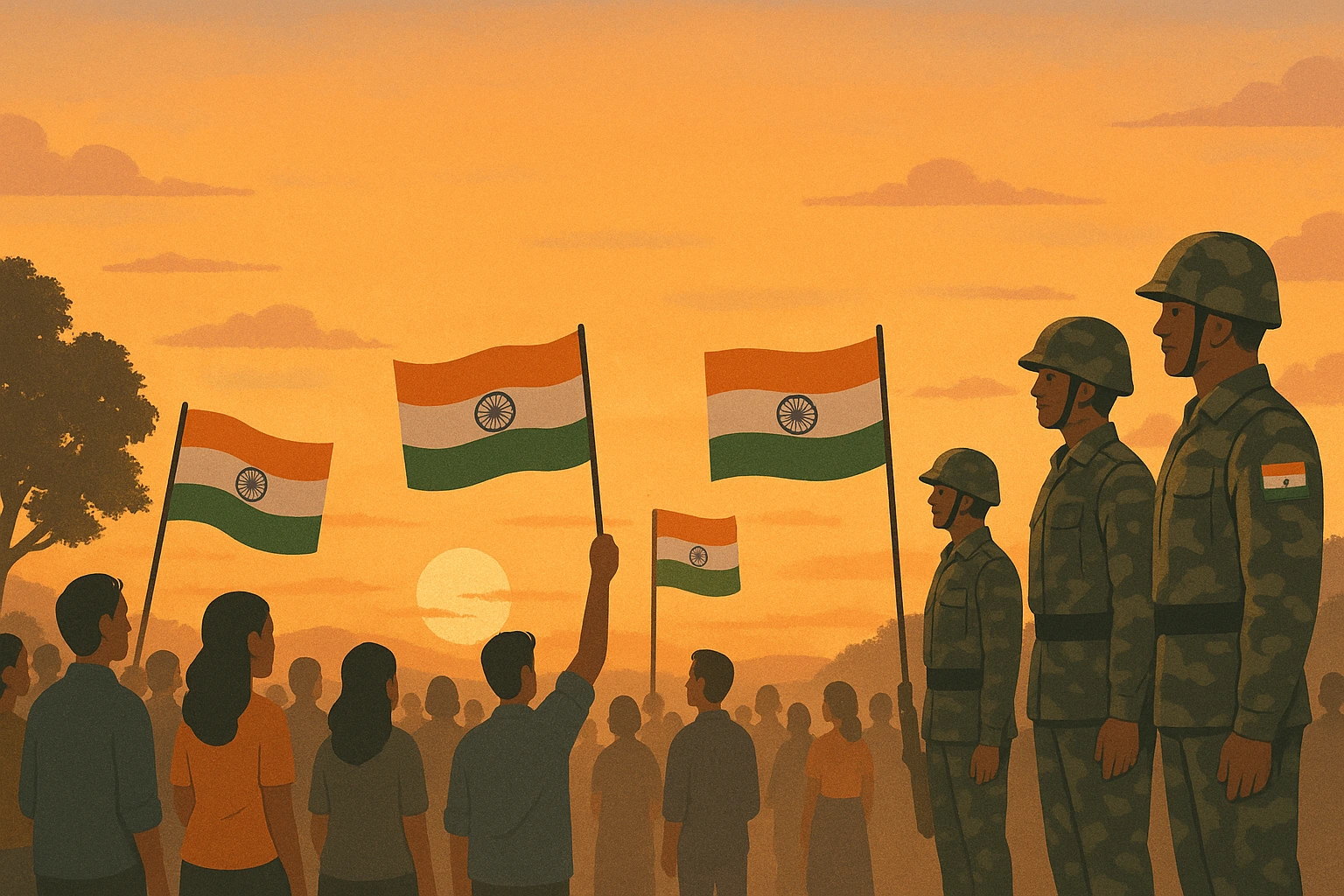 हम भारत के नागरिक, अपनी सेना के साथ हैं