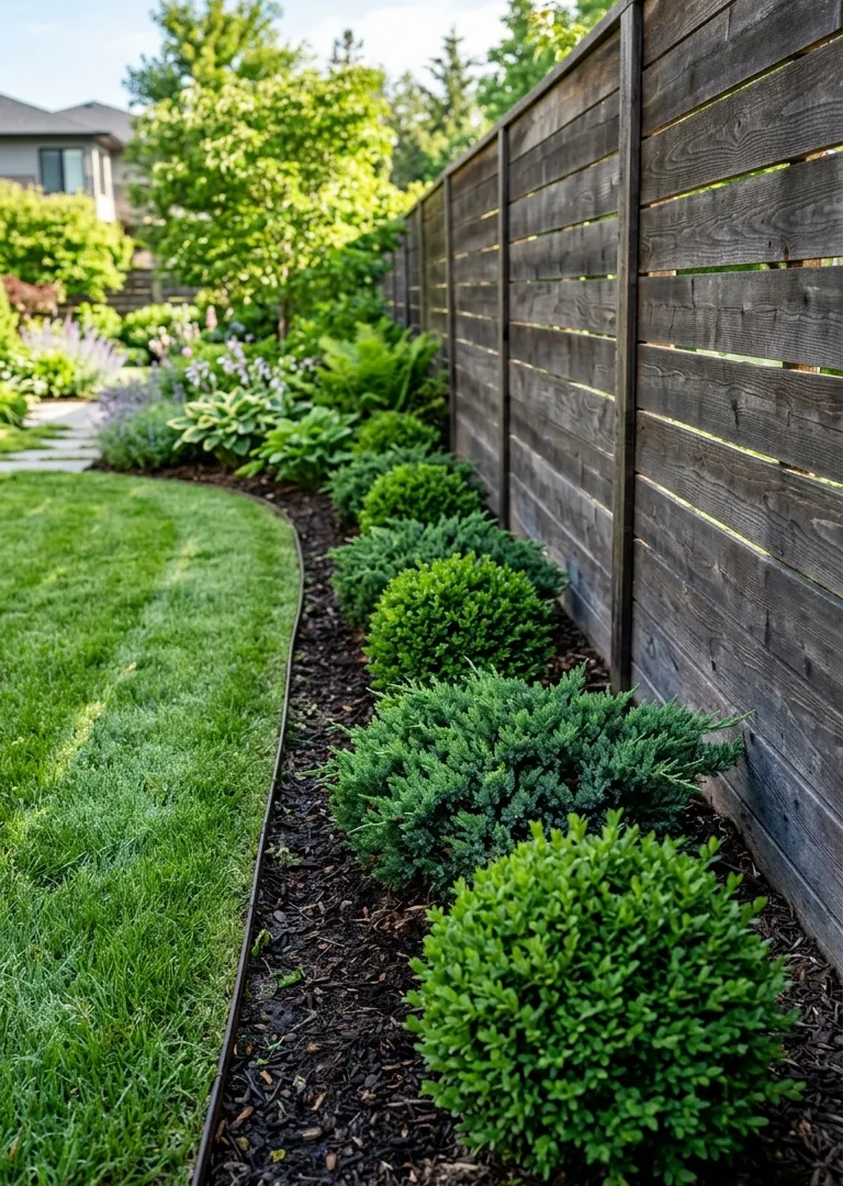 backyard garden border classic contemporary style