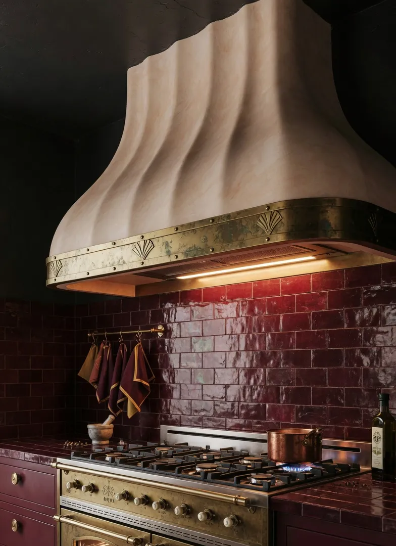 Make a Statement with a Custom Plaster Range Hood Neo Deco