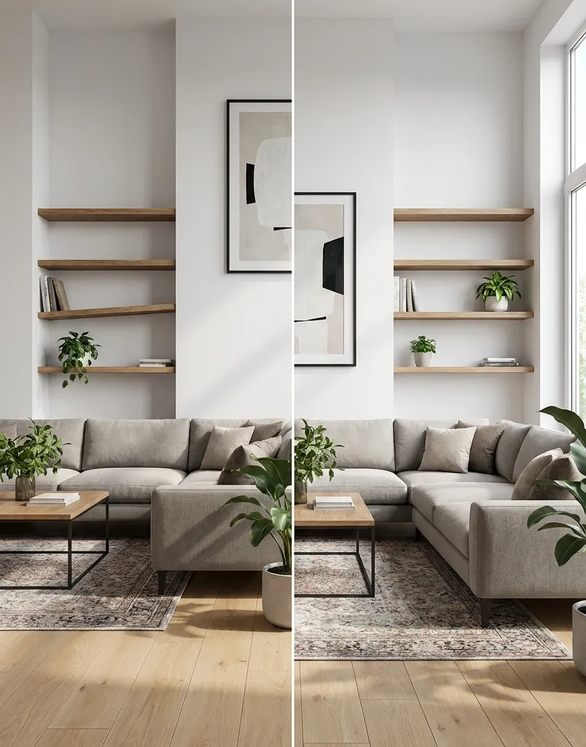 Same elements. Different order of decisions. The right side isn't a bigger budget — it's a better sequence.