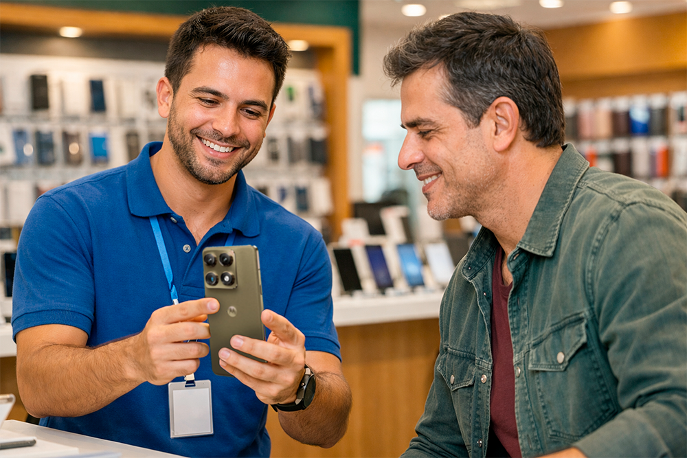 Experiência de Compra Dimo na Loja