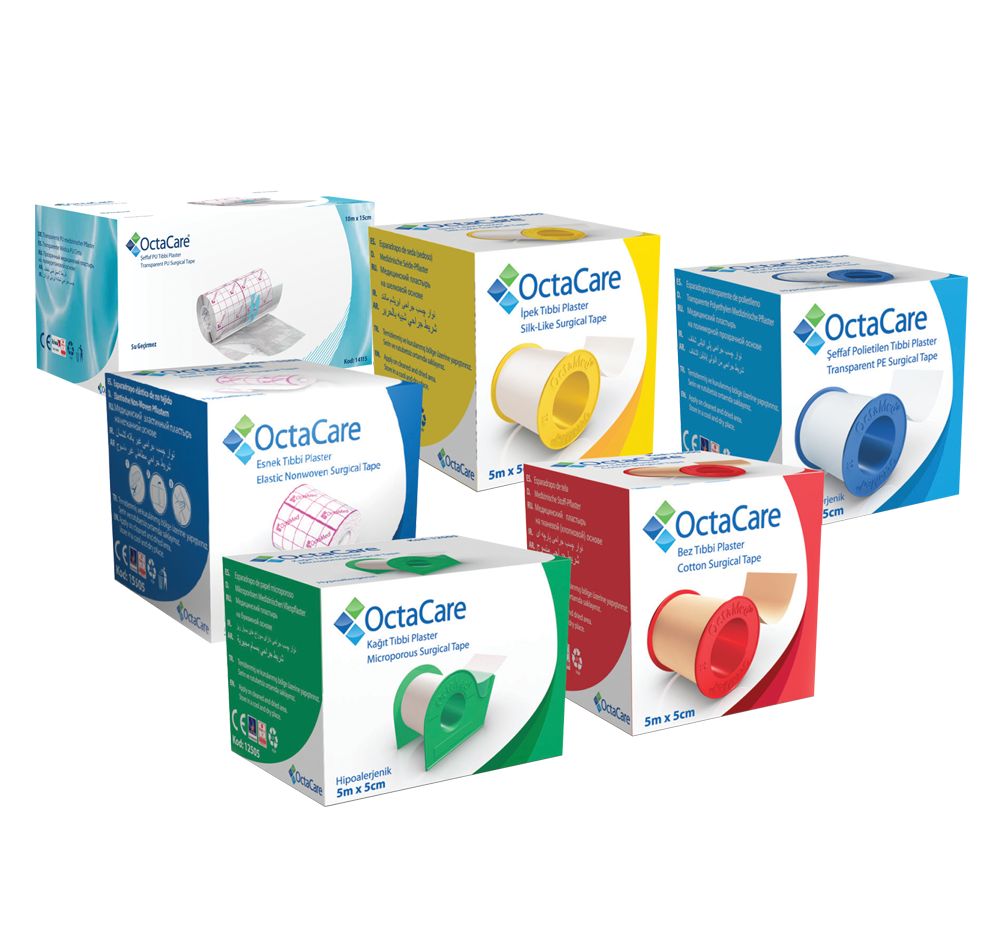 OctaCare Tıbbi İpek Plaster 5m x 5cm 2