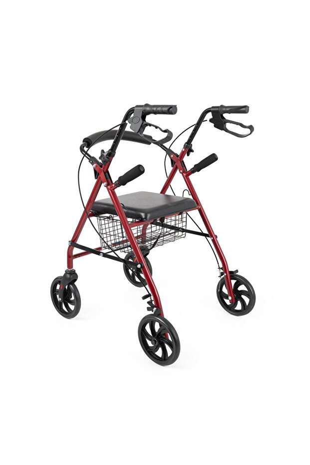 Comfort Plus Dm9144 Rolatör 4 Tekerlekli Yürüteç Walker 130 Kg Taşıma Kapasiteli 5