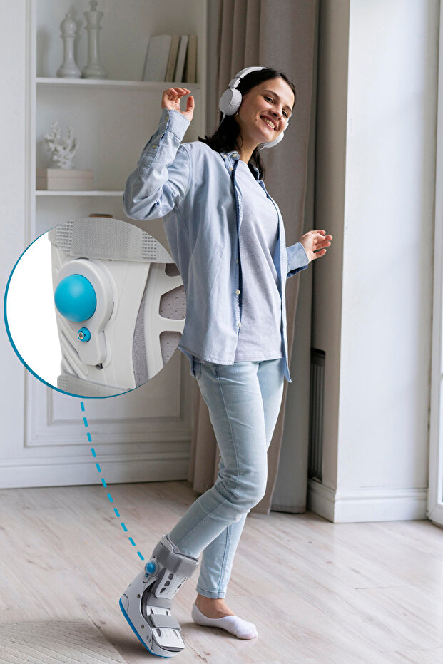 Genel Markalar Air Walker Ortezi Ayak Bileklik (Havalı Yürüme Botu) (ORX®-A728KISA) 3