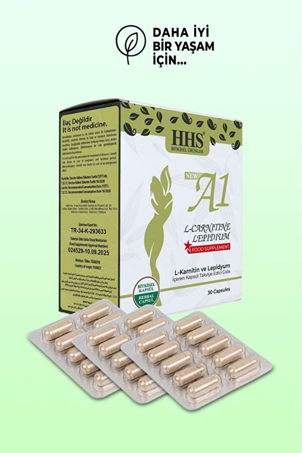 Hhs NEW A1 L-CARNTINE LEPDIUM 30 KAPSÜL BLİSTER 2