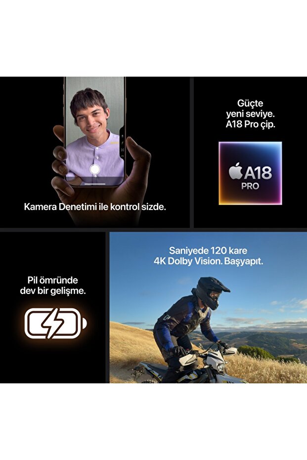 Apple iPhone 16 Pro Max 256GB Siyah Titanyum 8