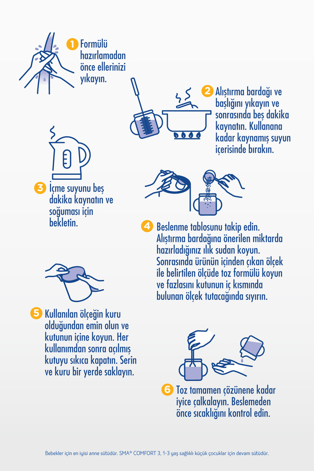 SMA 3 Devam Sütü Comfort 400 gr X 3 Adet 7