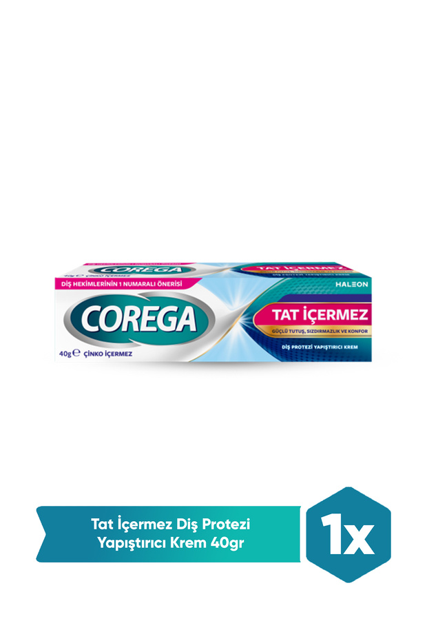 Corega Tat İçermez Protez Yapıştırıcı Krem 40gr