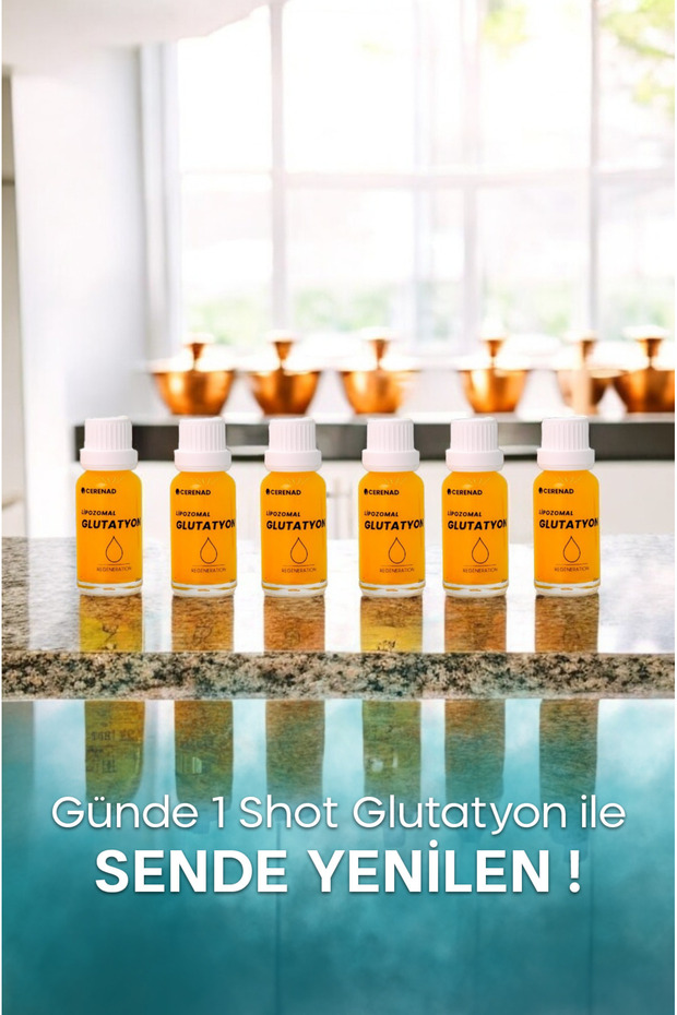 Cerenad Glutatyon, Lipozomal Glutatyon, Lipozomal C Vitamini, Hyaluronik Asit 20ml X 7 Shot Içilebilir 6