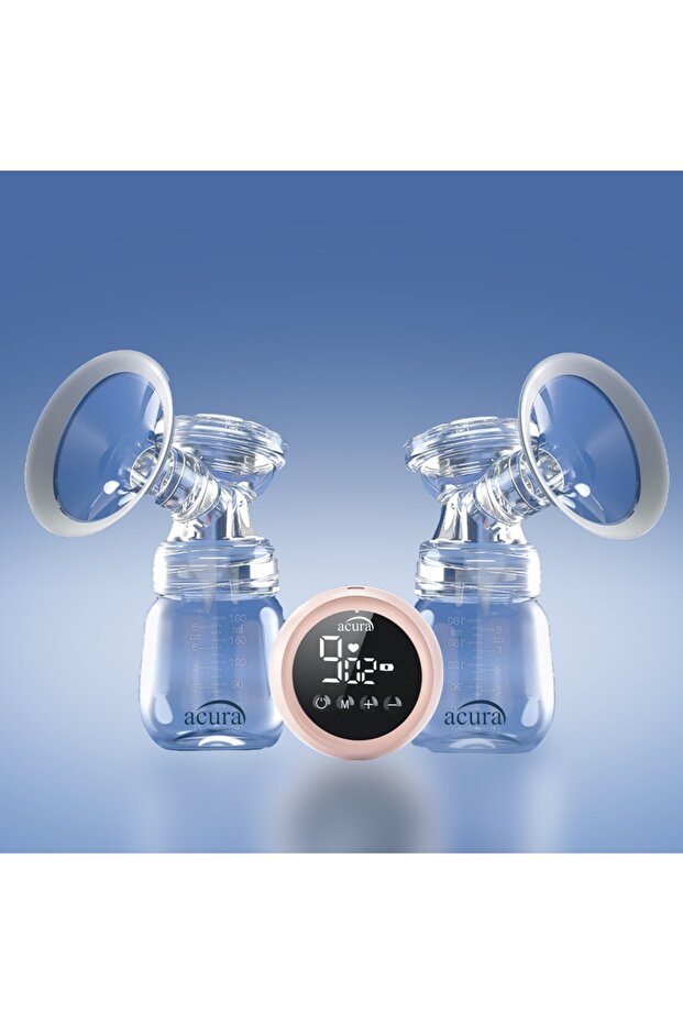 Acura AC-3020 Şarjlı, LCD Ekranlı, Biberon Özellikli Çiftli Göğüs Pompası 8