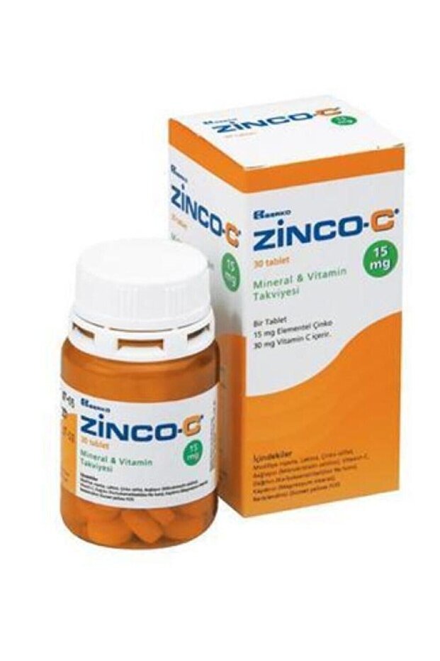 Genel Markalar Zinco-c 15 mg 30 Tablet