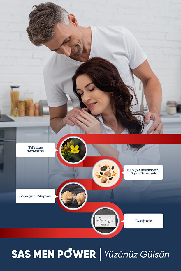 MDC Sas Men Power (TRİBULUS, SAS, L-ARJİNİN, LEPİDYUM) 30 Tablet (erkeklere Özel ) 6