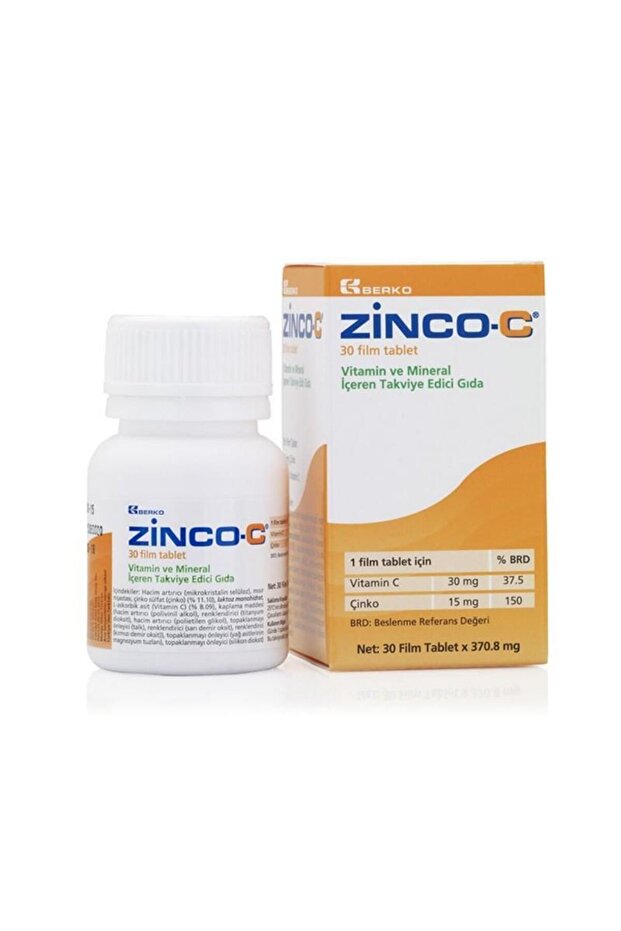 Berko Zinco-c 15 Mg 30 Tablet
