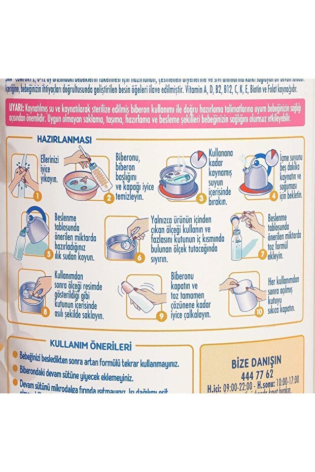 SMA Comfort 2 Numara 400 gr 6-12 Ay 6`lı Avantaj Paketi (2400GR) 6