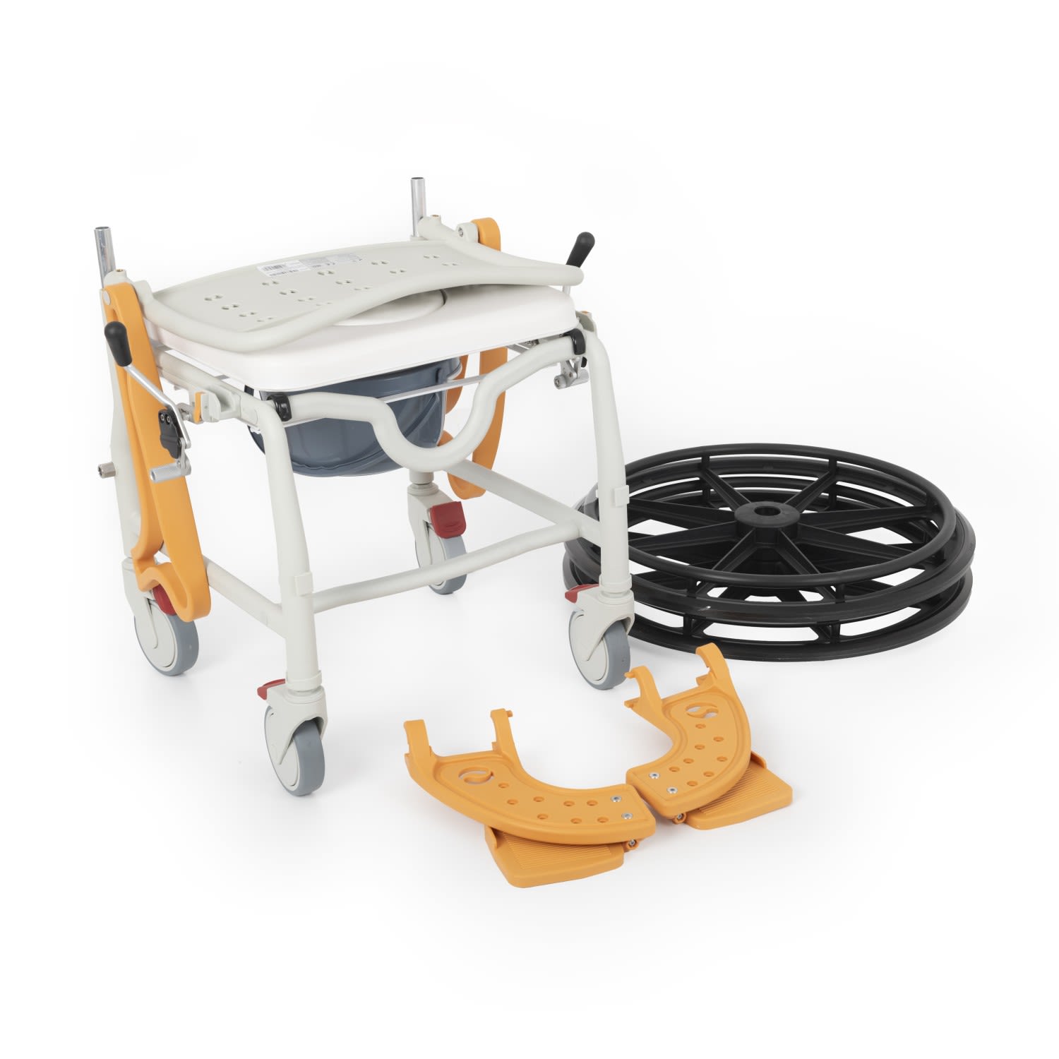 Comfort Plus DM-8088D Soft Turuncu Banyo ve Tuvalet Tekerlekli Sandalye 8