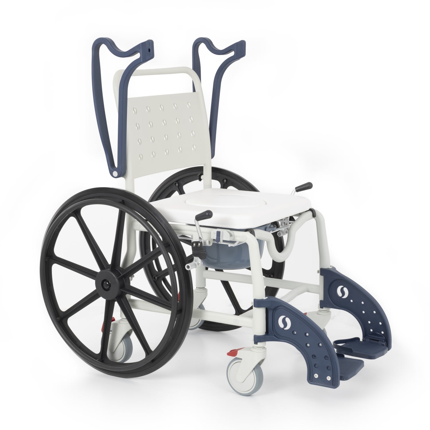 Comfort Plus DM-8088D Soft Lacivert Banyo ve Tuvalet Tekerlekli Sandalye 6