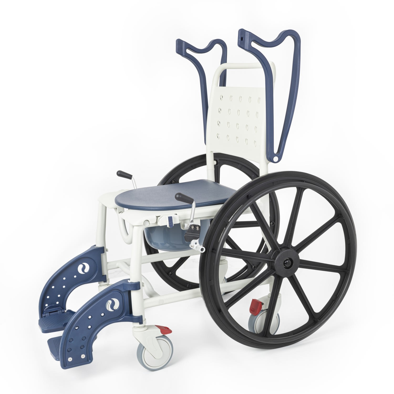 Comfort Plus DM-8088B Banyo ve Tuvalet Sandalyesi (Lacivert) (6 Tekerlekli) 5