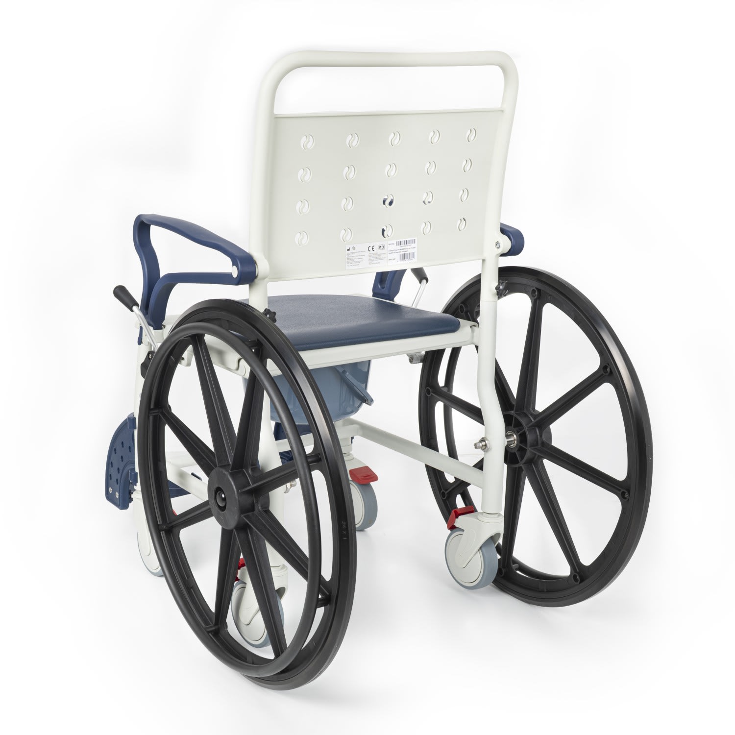 Comfort Plus DM-8088B Banyo ve Tuvalet Sandalyesi (Lacivert) (6 Tekerlekli) 6