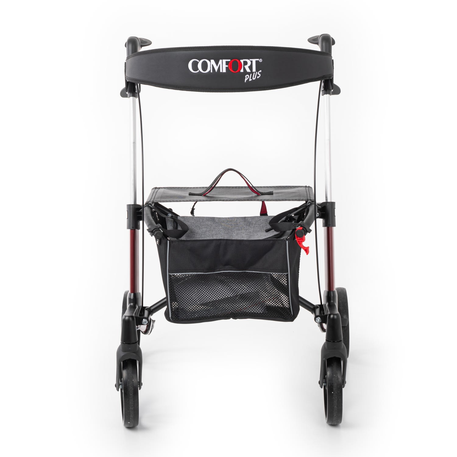 Comfort Plus Spırıt X3 Bordo Alüminyum Lux Rolatör Yürüteç 6