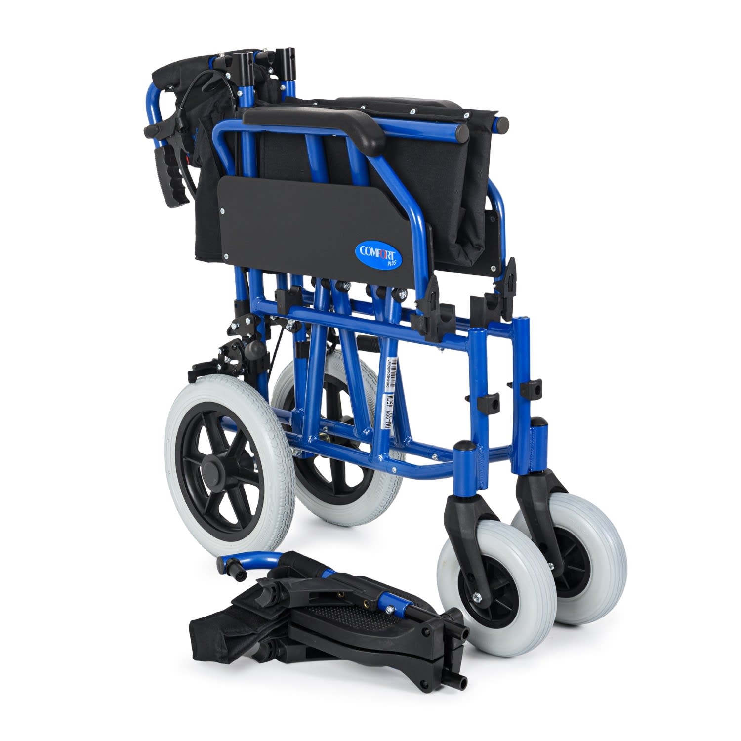 Comfort Plus DM-337 45cm Mavi Alüminyum Özellikli Transfer Tekerlekli Sandalye 8