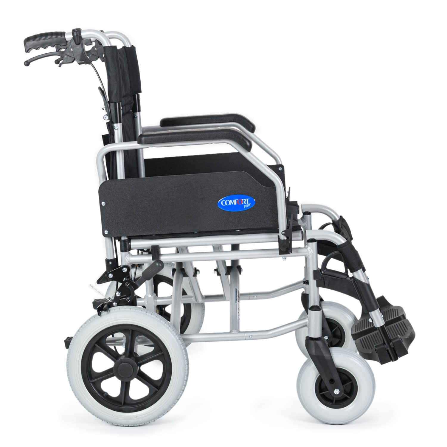 Comfort Plus DM-337 40cm Silver Alüminyum Özellikli Transfer Tekerlekli Sandalye 5