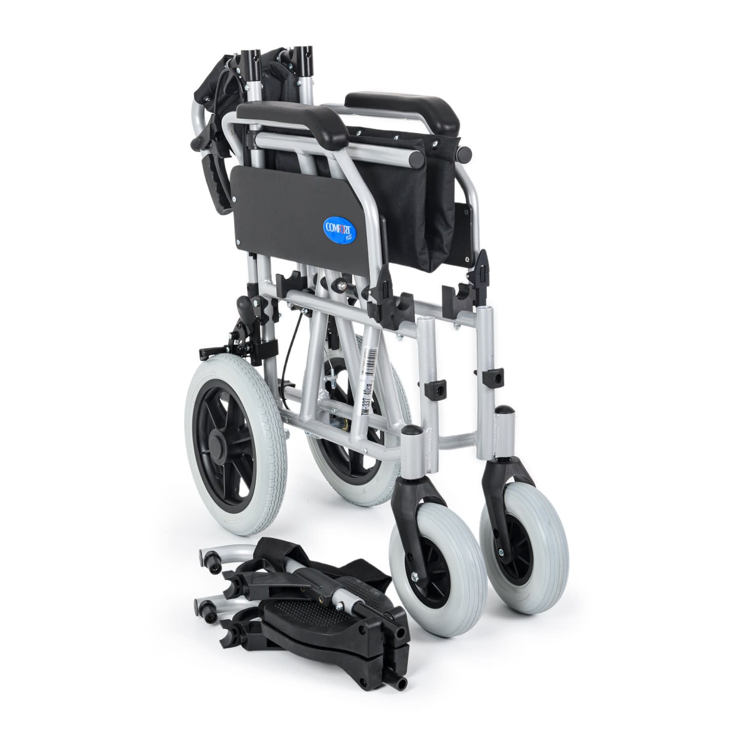 Comfort Plus DM-337 40cm Silver Alüminyum Özellikli Transfer Tekerlekli Sandalye 8