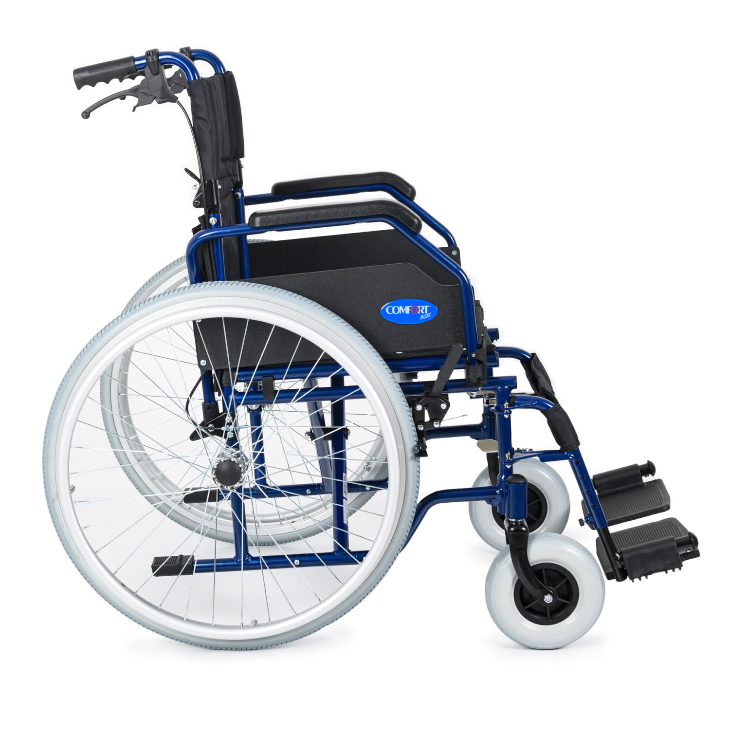 Comfort Plus DM-321 45cm Lacivert Alüminyum Özellikli Tekerlekli Sandalye 5